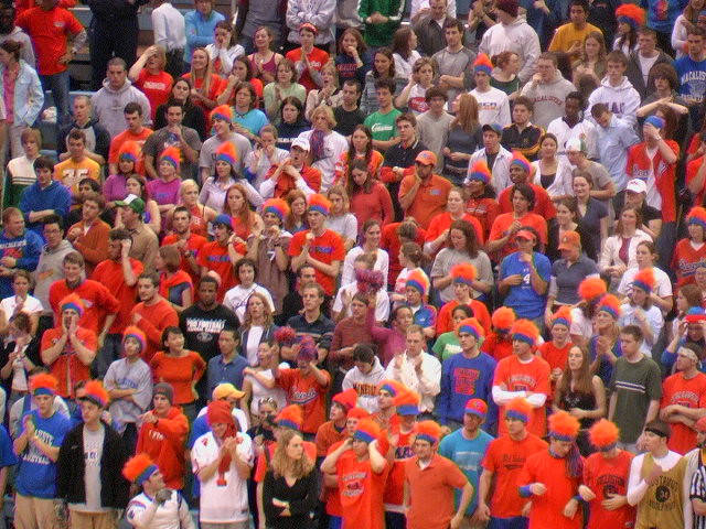 Fans Cheering Macalester's Men's Basketball Team 2004